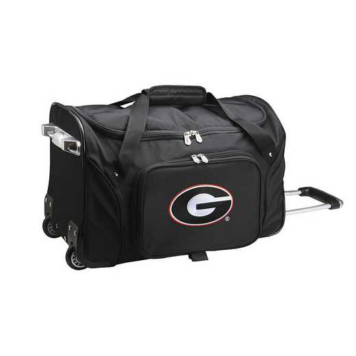 CLGAL401: NCAA Georgia Bulldogs 22IN WHLD Duffel Nylon Bag